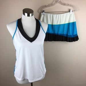 Tennis skort set L Lucky In Love